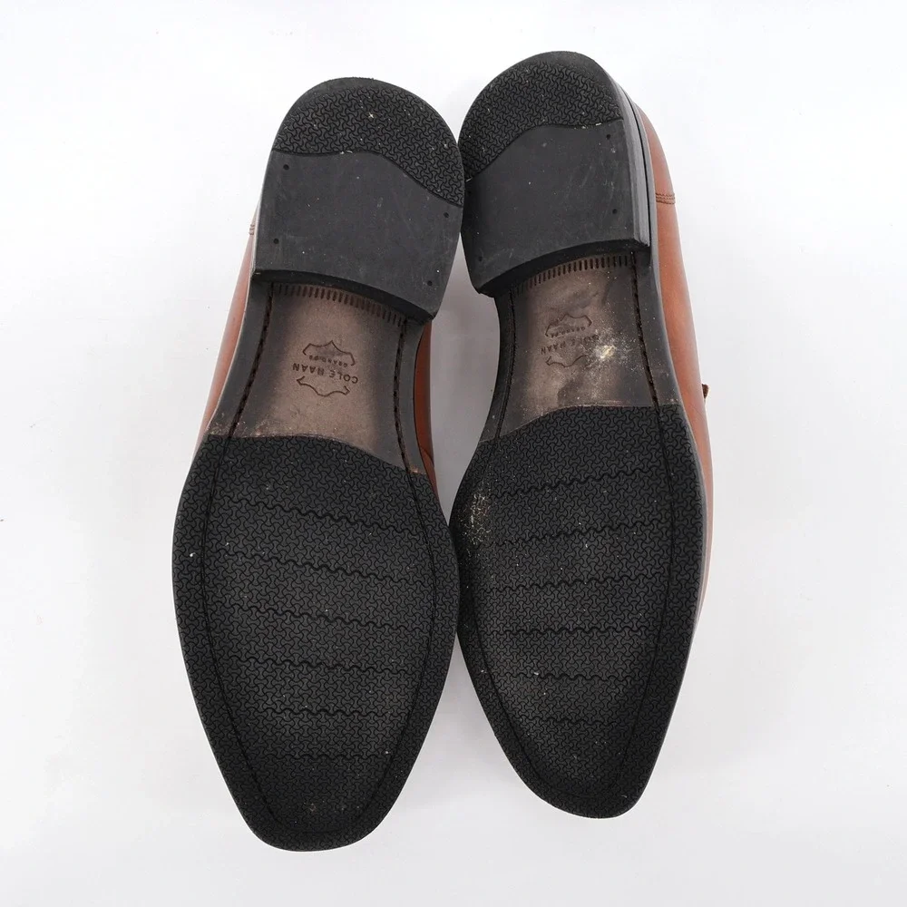 Cole Haan Grand 360 WARNER Bit Braided Strap Loafers British Tan Mens 9.5‎ M
